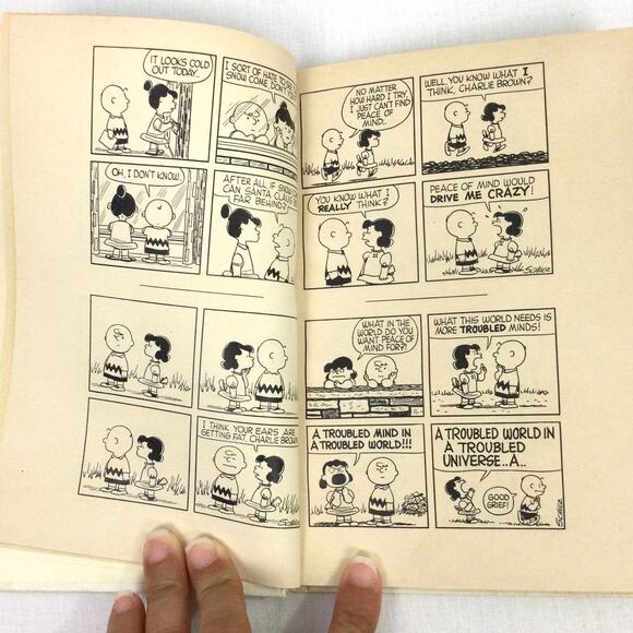 I Feel Lonely When I am Alone By Charles Schultz Vintage Comic Strip Hardcover - Picture 5 of 9
